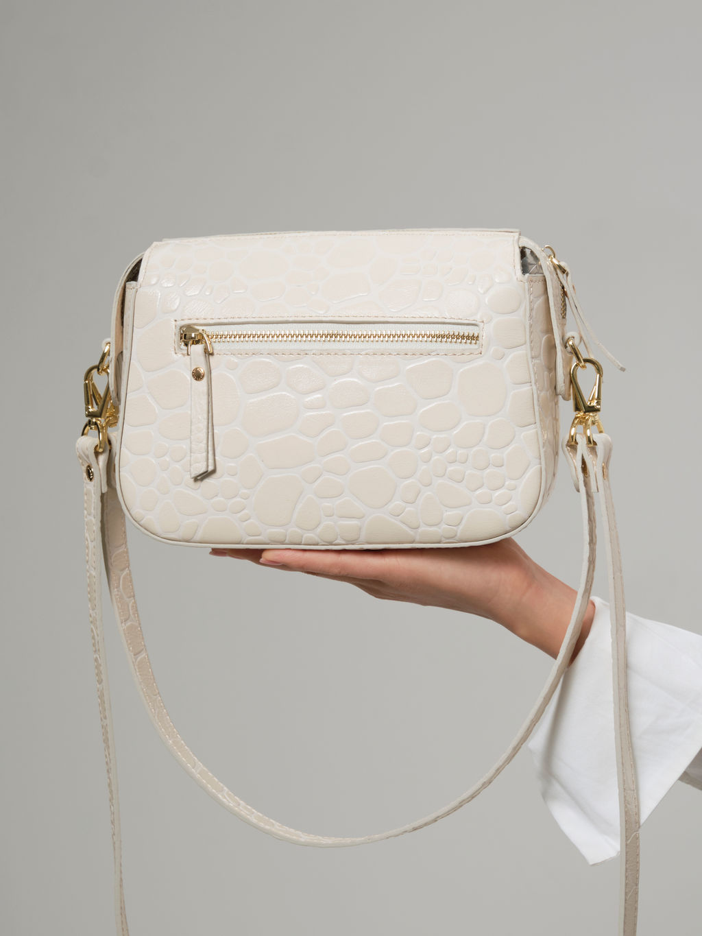 Сумка через плечо Azaro 3684 бежевый лен стоун