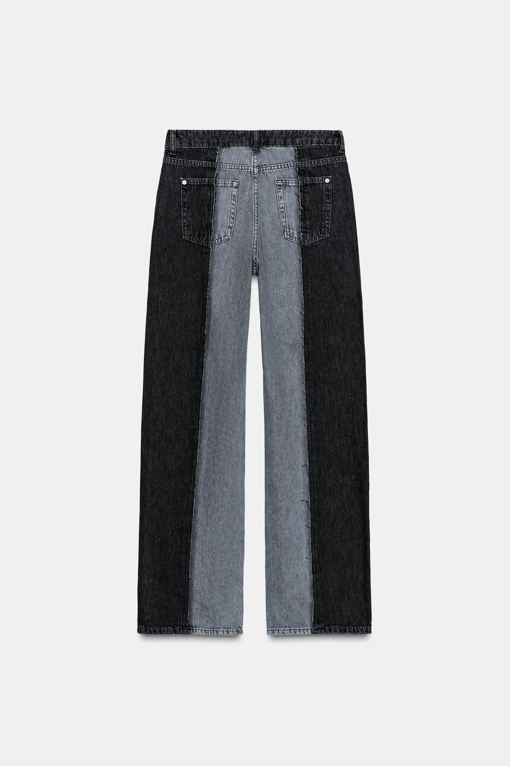 Z1975 WIDE-LEG HIGH-WAIST COMBINED JEANS - Zara фото 15