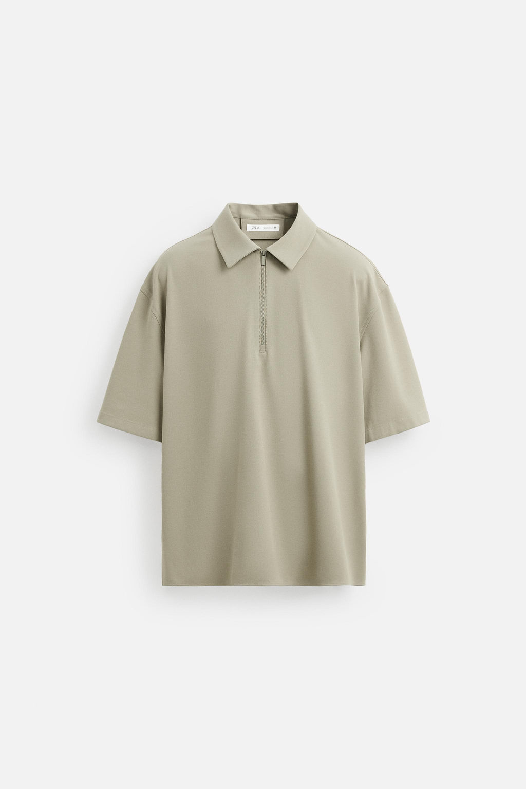 TECHNICAL ZIP-UP POLO SHIRT - Zara фото 6