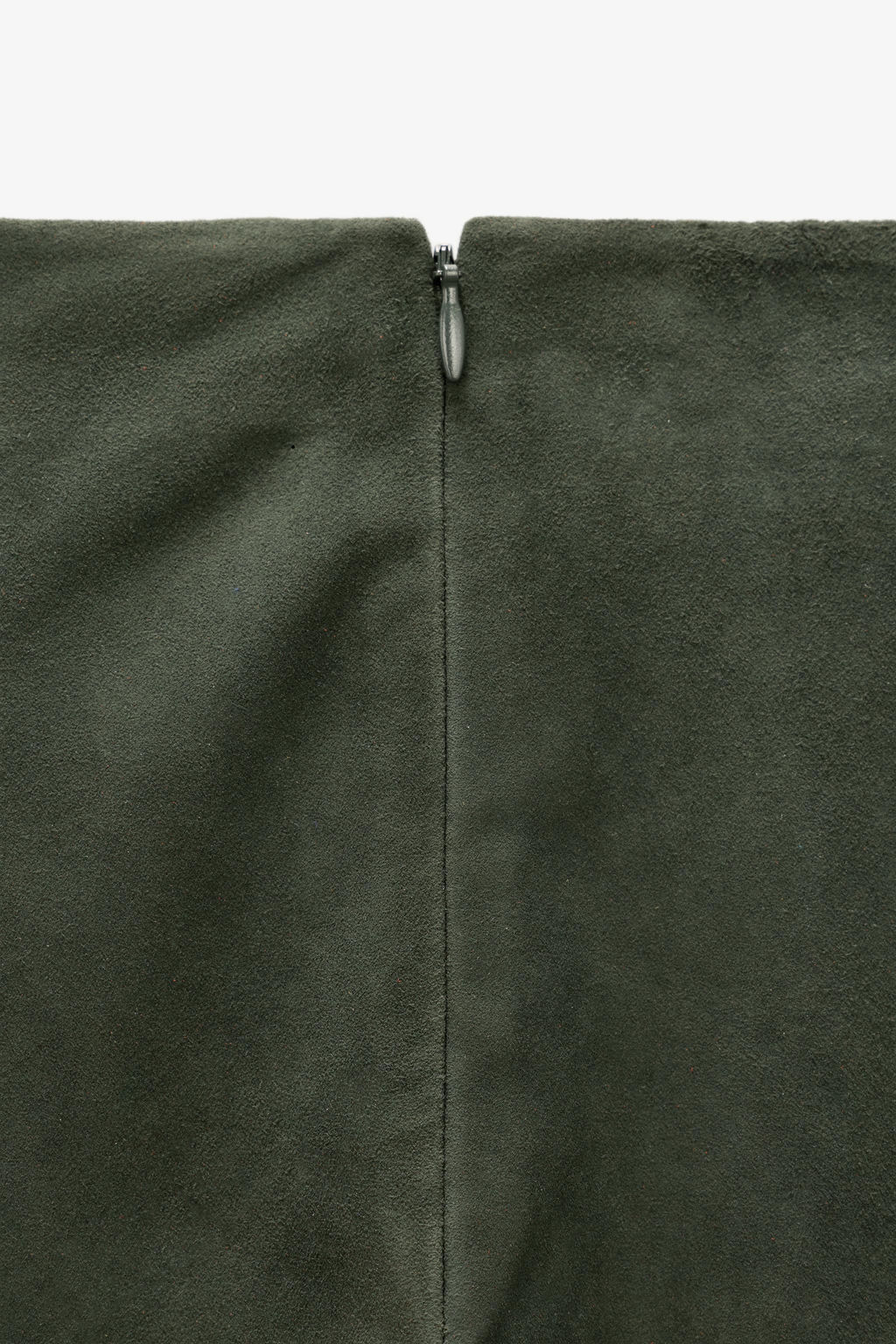 FALDA MINIMAL PIEL ANTE LIMITED EDITION / Verde oscuro