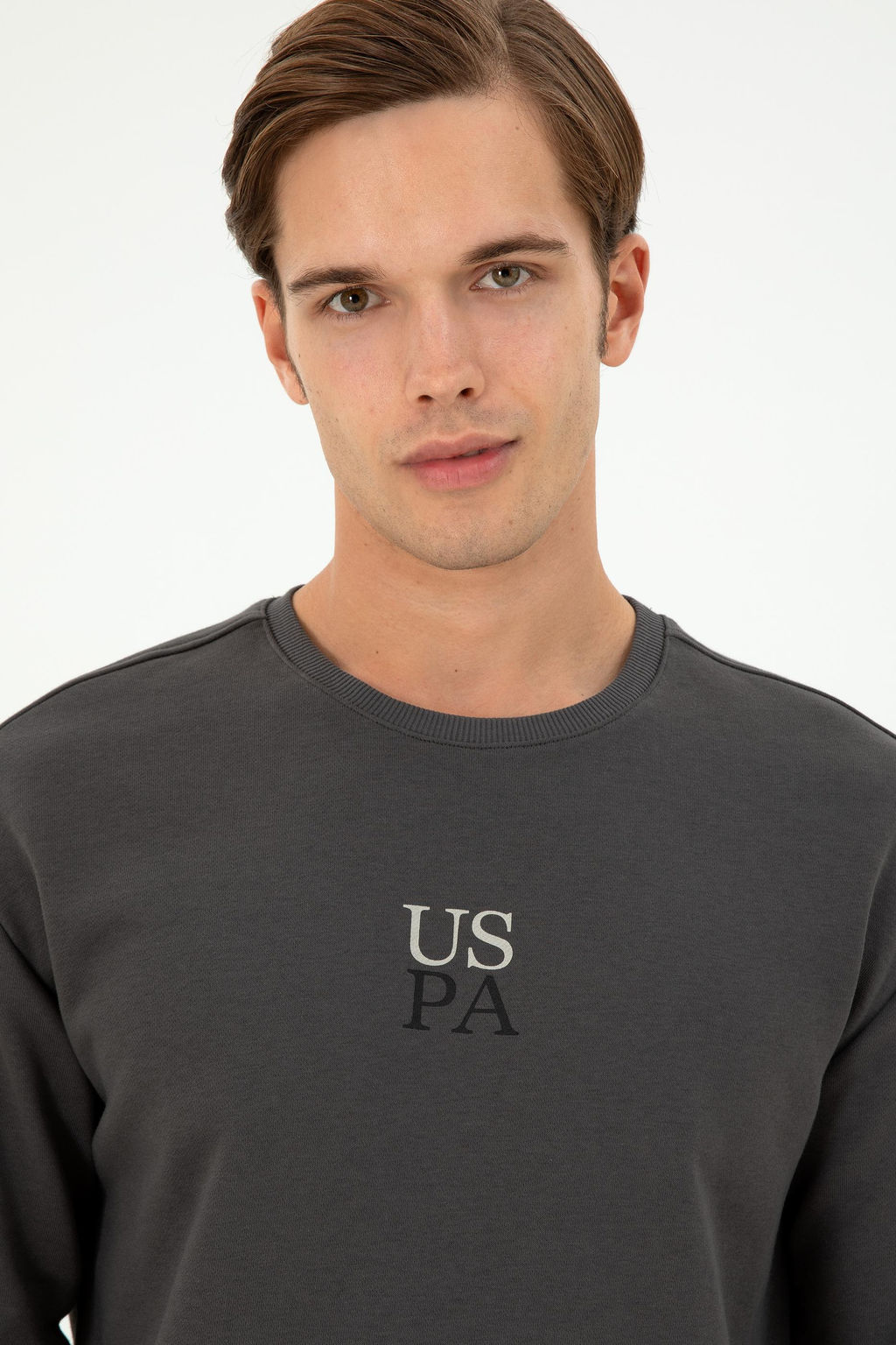 Erkek Antrasit Basic Sweatshirt
