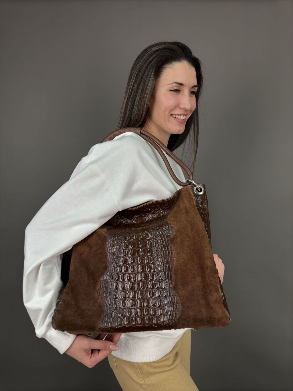 Сумка женская из телячьей кожи