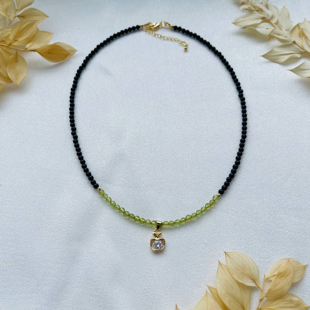 Колье из Турмалина и Хризолита 42 см +