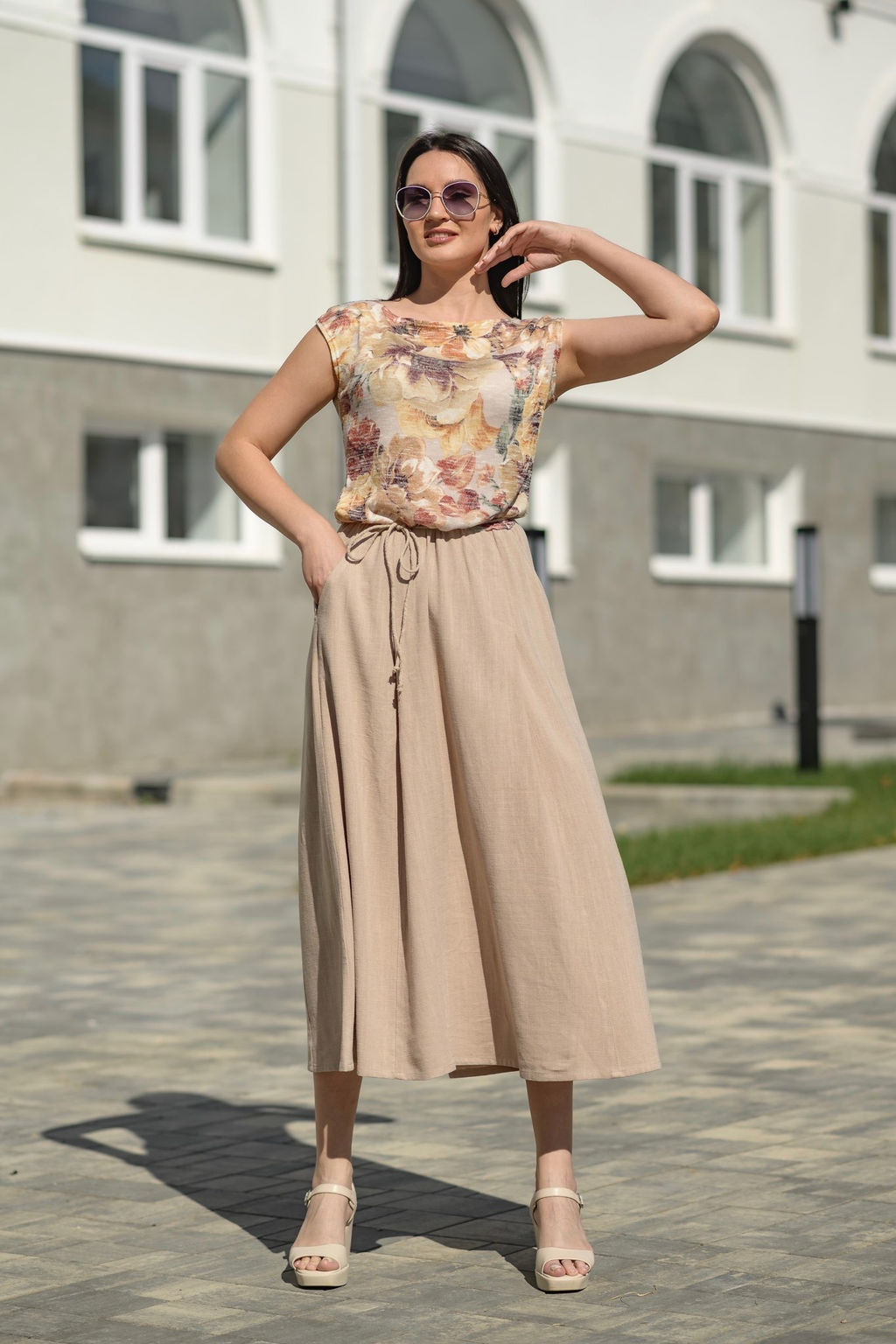 Платье 70% лен+30% вискоза