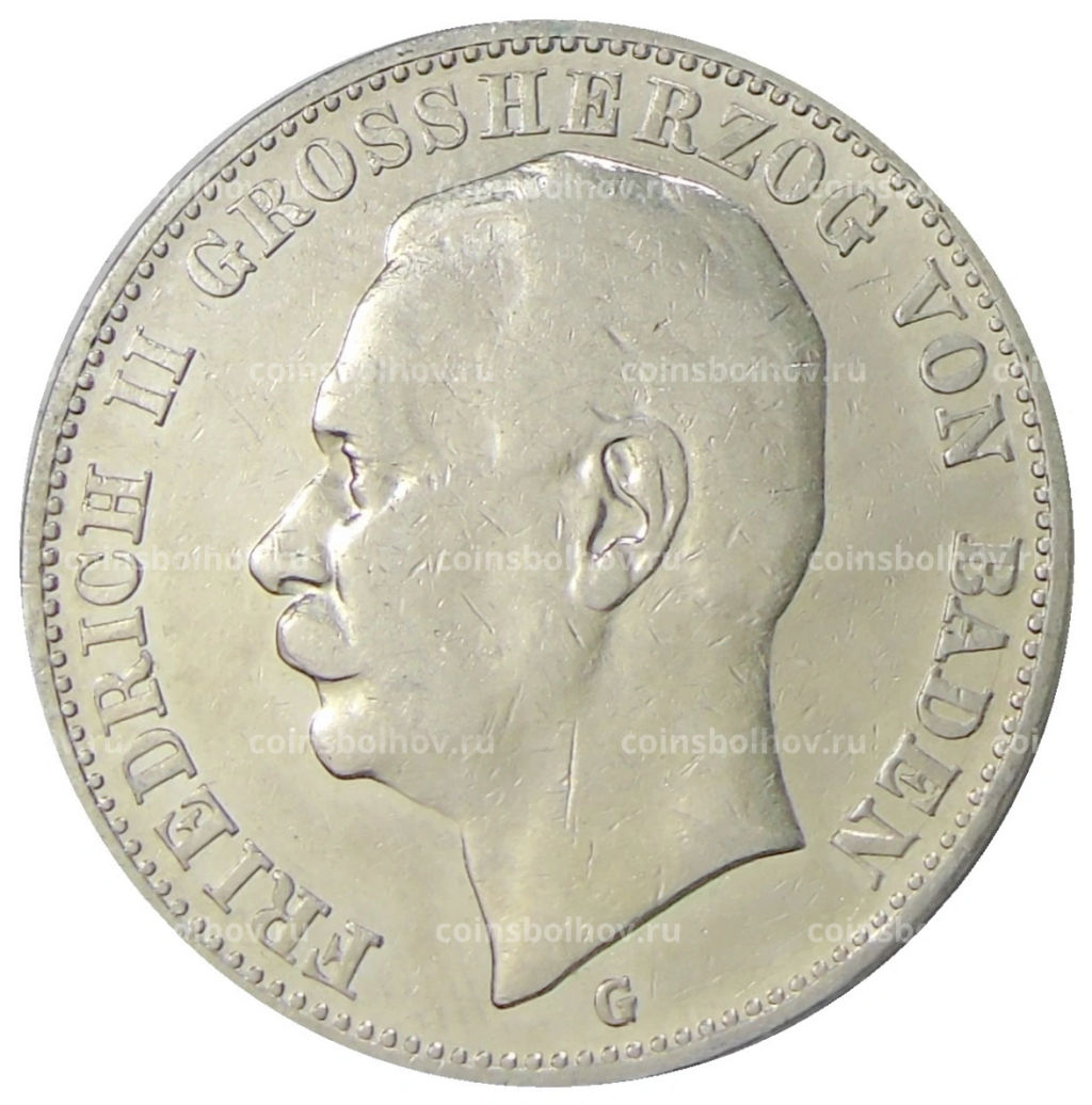 3 марки 1908 года G Германия (Баден)