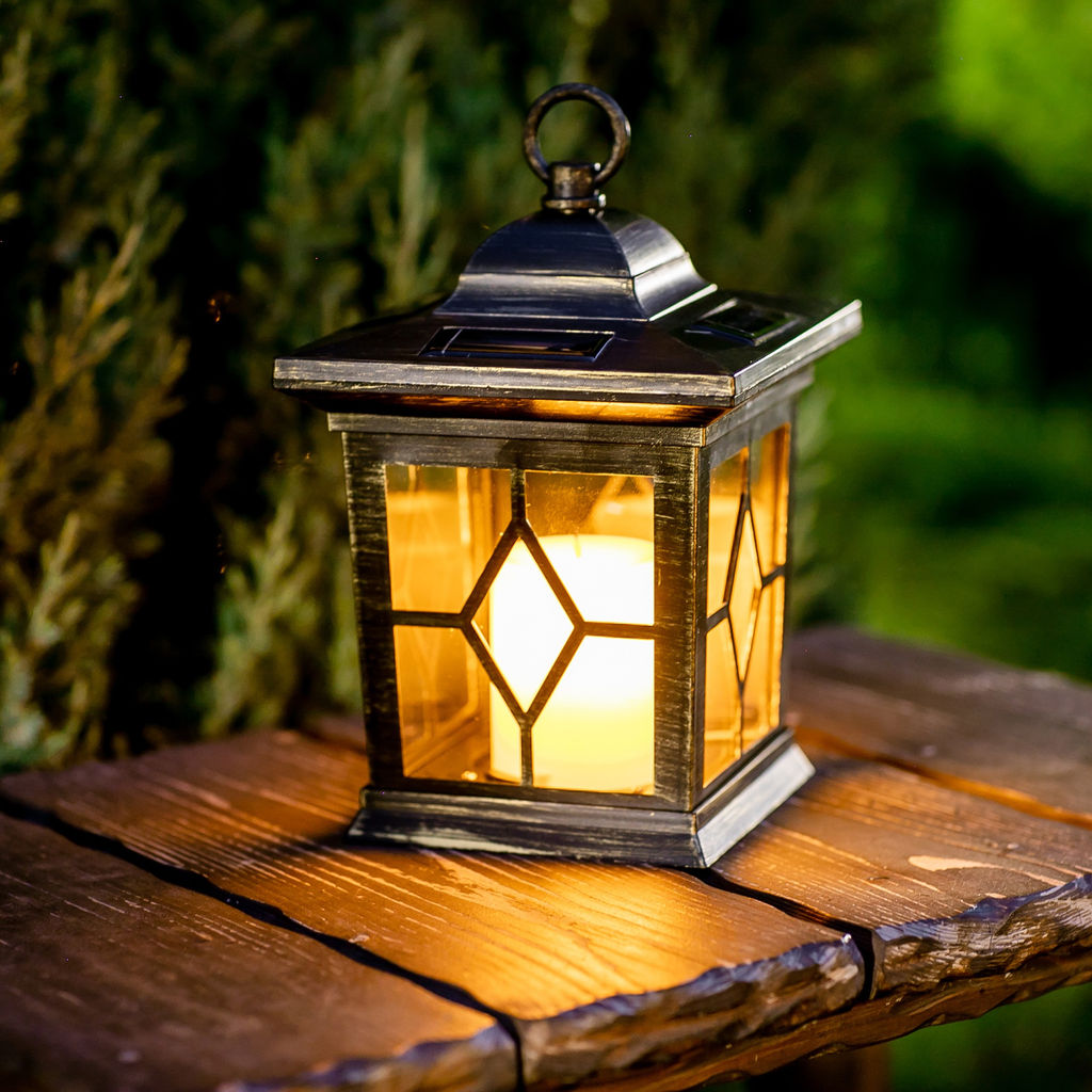 USL-S-180/PT220 Садовый светильник на солнечной батарее Bronze lantern. Серия Special. Упаковка- коробка.