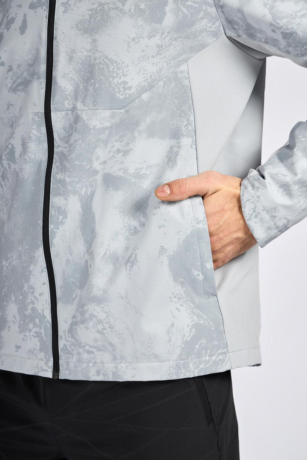 Куртка ADVANCED RUNNING A-RAIN RESISTANT Серый