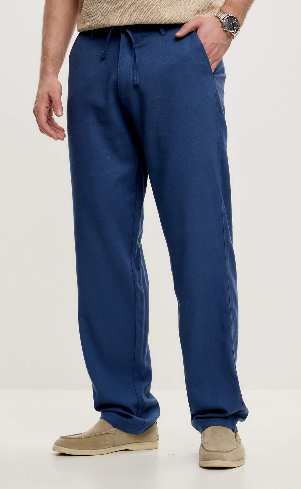 Брюки лен F511-0855 jeans