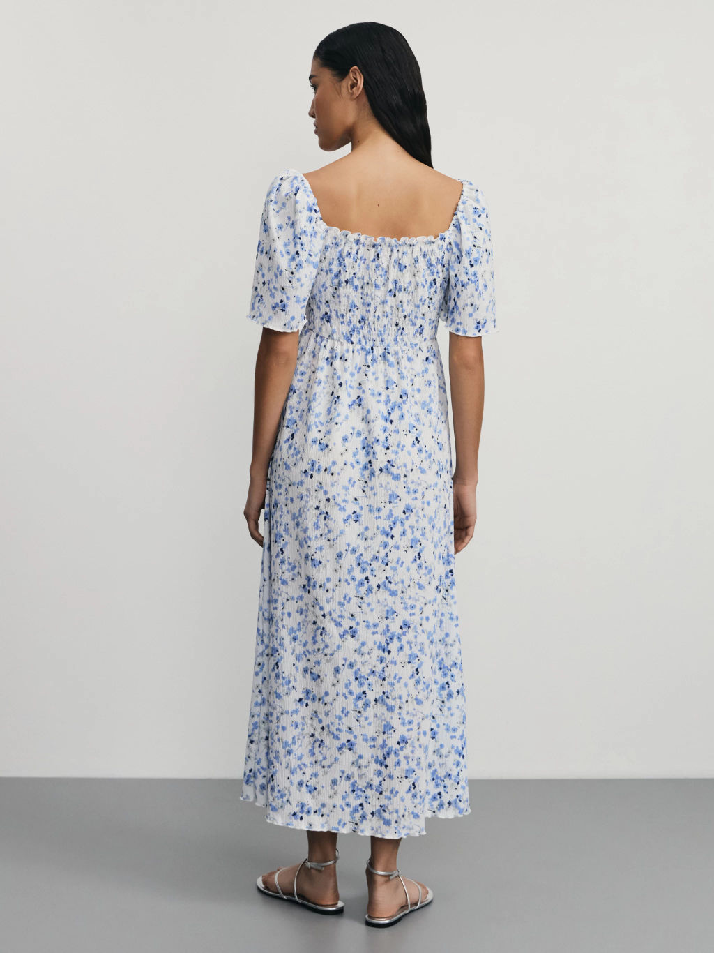 Платье миди с цветочным принтом / Zarina  фото 5