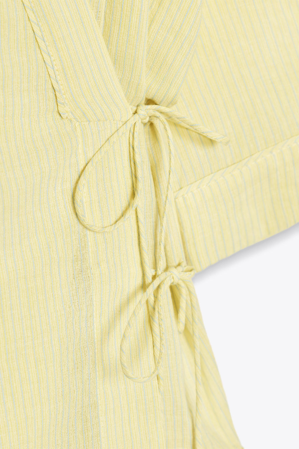 ZW COLLECTION STRIPED KIMONO WITH TIES - Zara фото 8