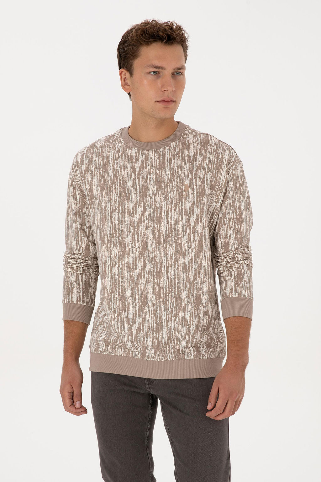 Erkek Koyu Bej Sweatshirt - U.s. polo assn фото 3