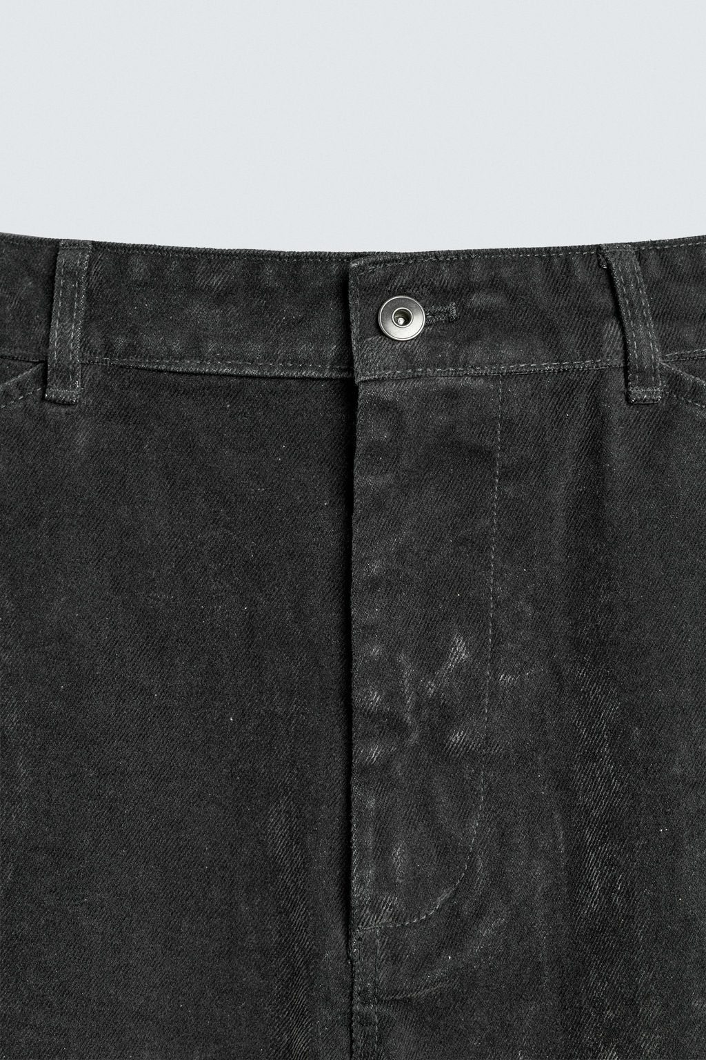 PANTAL?N RELAXED FIT FLOCADO / Gris - Zara фото 9