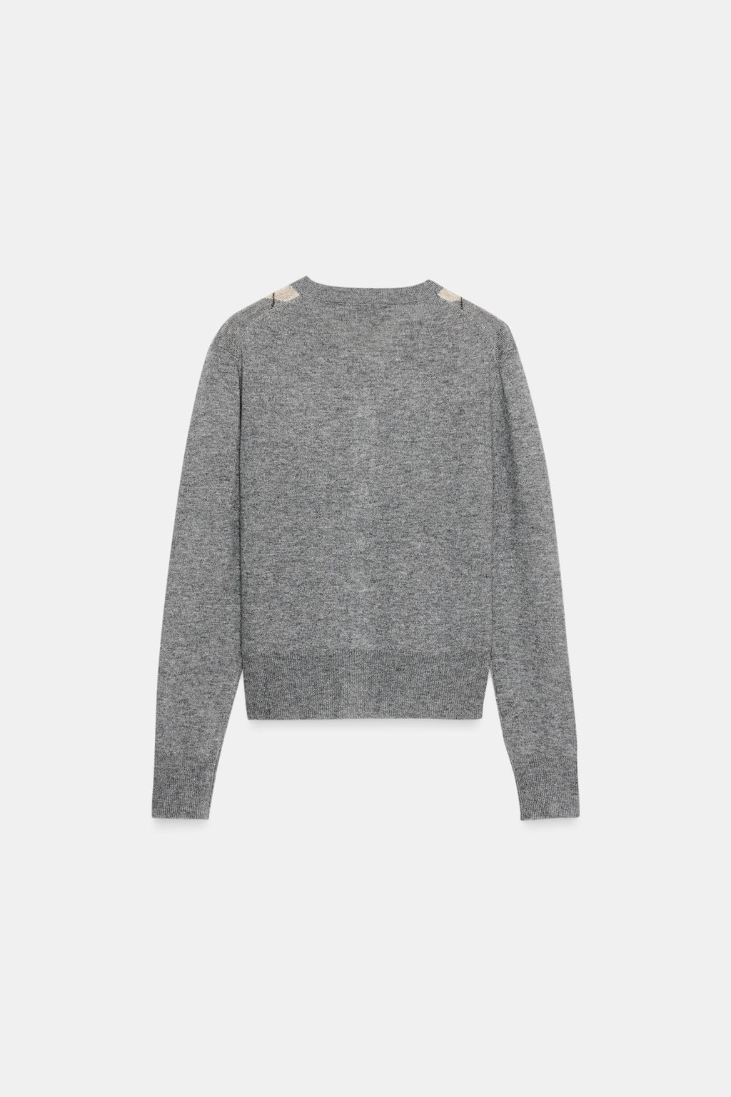 WOOL BLEND ARGYLE CARDIGAN - Zara фото 3