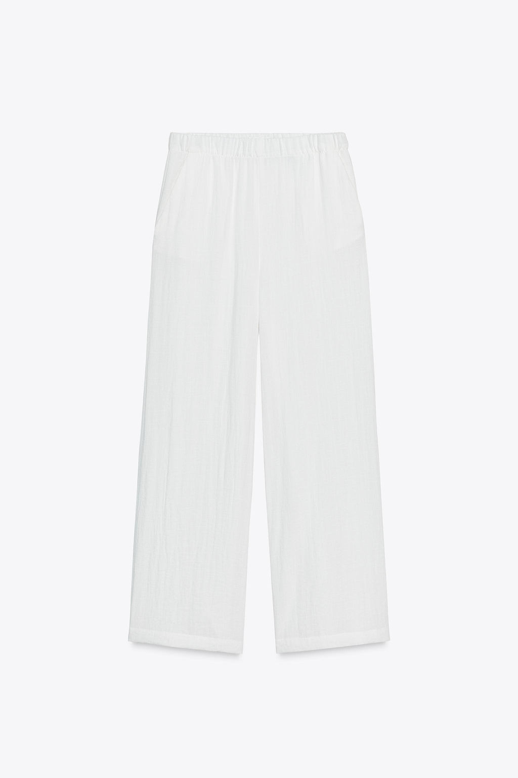 RUSTIC WIDE-LEG TROUSERS - Zara фото 12
