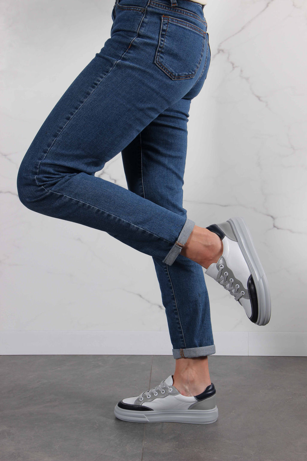 Кеды EDART 148.lusi22 gr.белый-серый - Ed'art фото 2