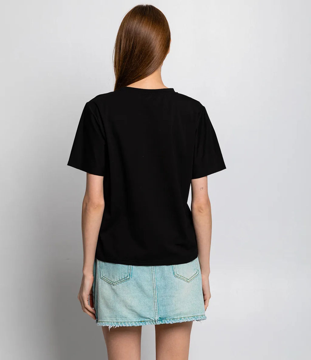 Футболка #КТ7618 (1), чёрный