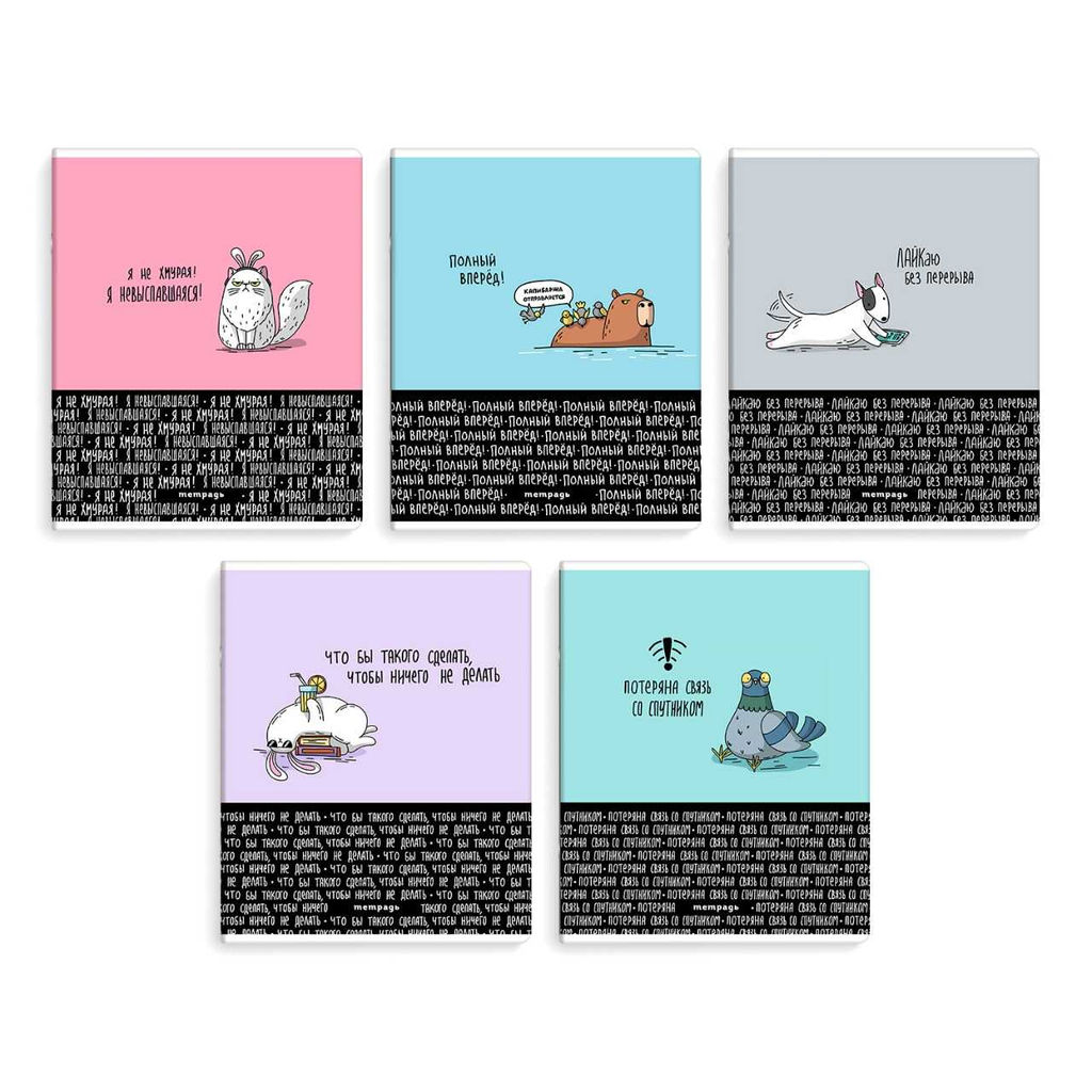 Тетрадь, 48 л, клетка, арт. 70929/ 5 ГОРОДСКИЕ ИСТОРИИ /А5+, мягкий переплёт (2 скобы), обложка - вы