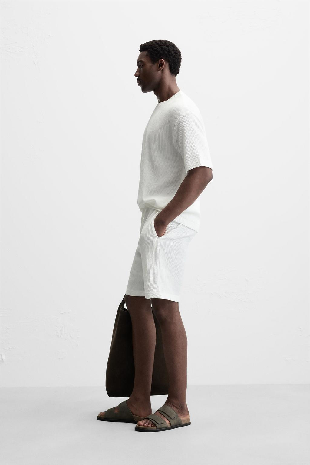 TEXTURED JACQUARD T-SHIRT - Zara фото 12