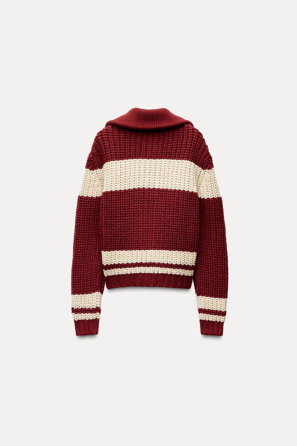 STRIPED KNIT CARDIGAN - Zara фото 4