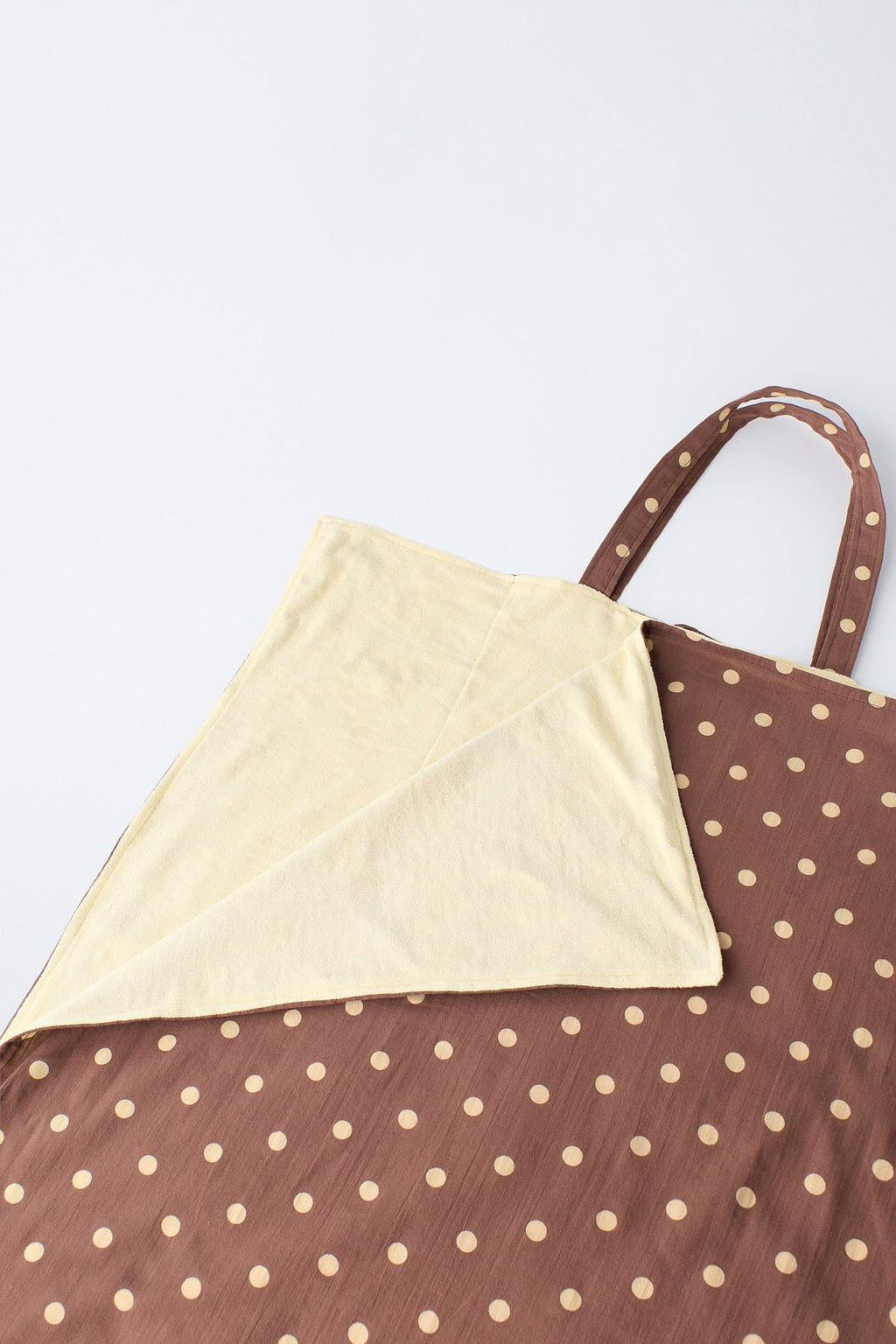 TOALLA BOLSO ESTAMPADA TOPOS / Marr?n - Zara фото 2