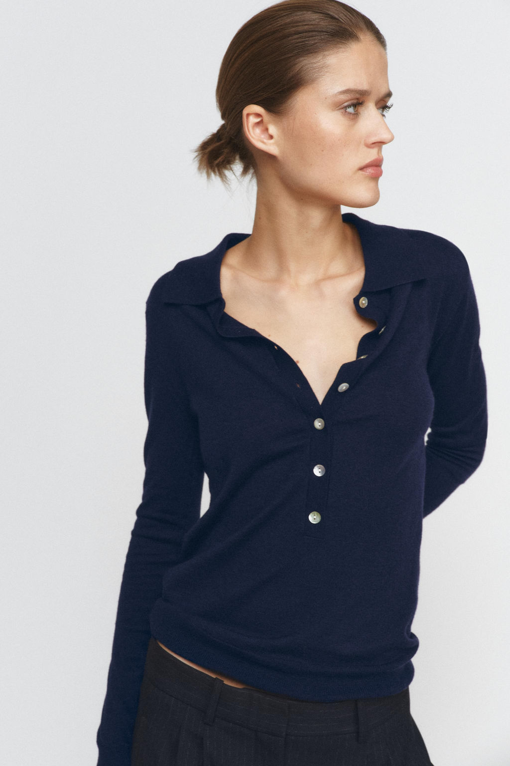 FINE KNIT WOOL POLO SHIRT - Zara фото 5