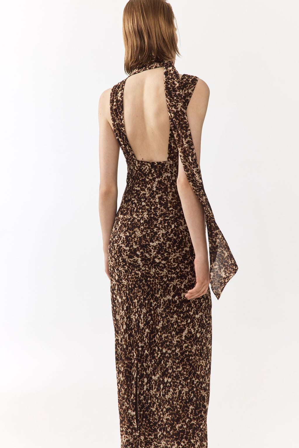 Vestido de gasa con fular decorativo - H&m фото 7