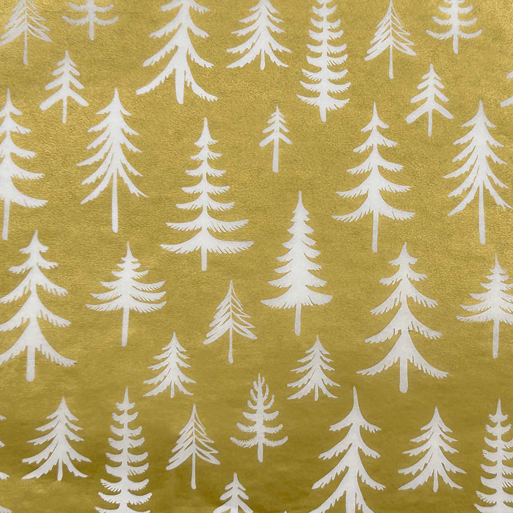 Цена за 1 шт. Набор ErichKrause Decor 4 листа упаковочной бумаги тишью Золотой лес 50х70см