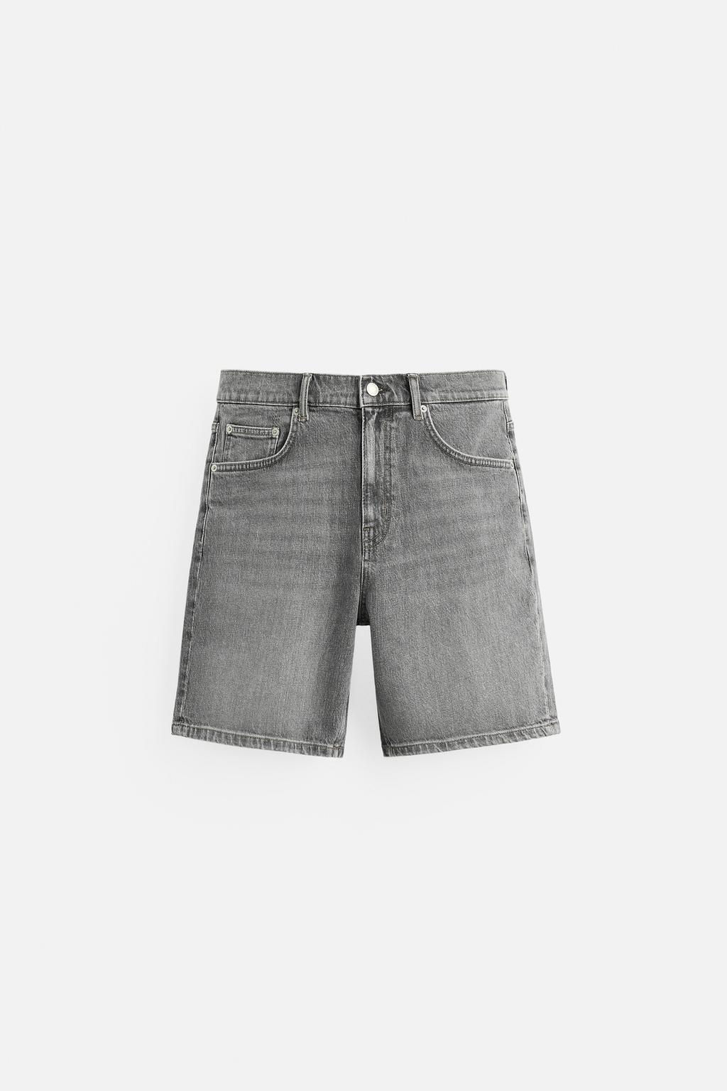 REGULAR FIT DENIM BERMUDA SHORTS - Zara фото 21