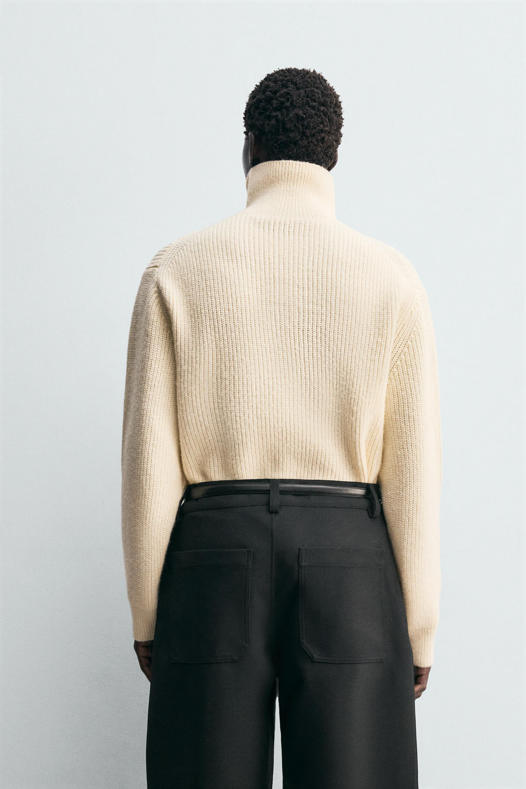 STRUCTURED HIGH NECK JUMPER