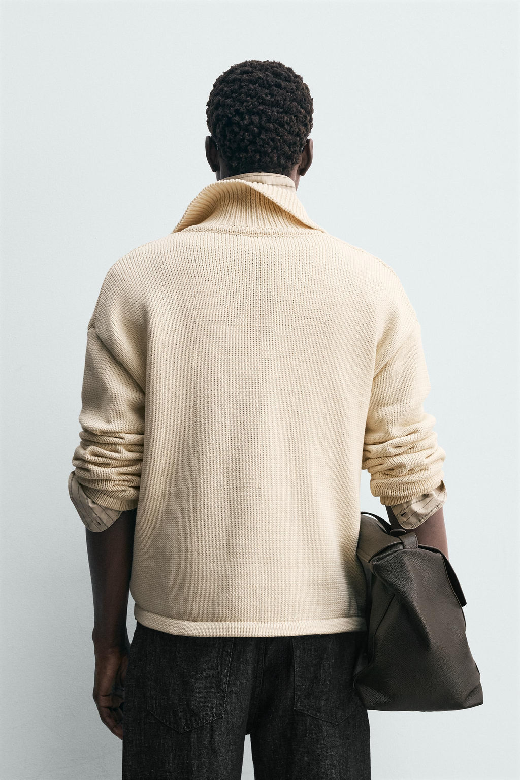 COTTON BLEND KNIT POLO SHIRT - Zara фото 13