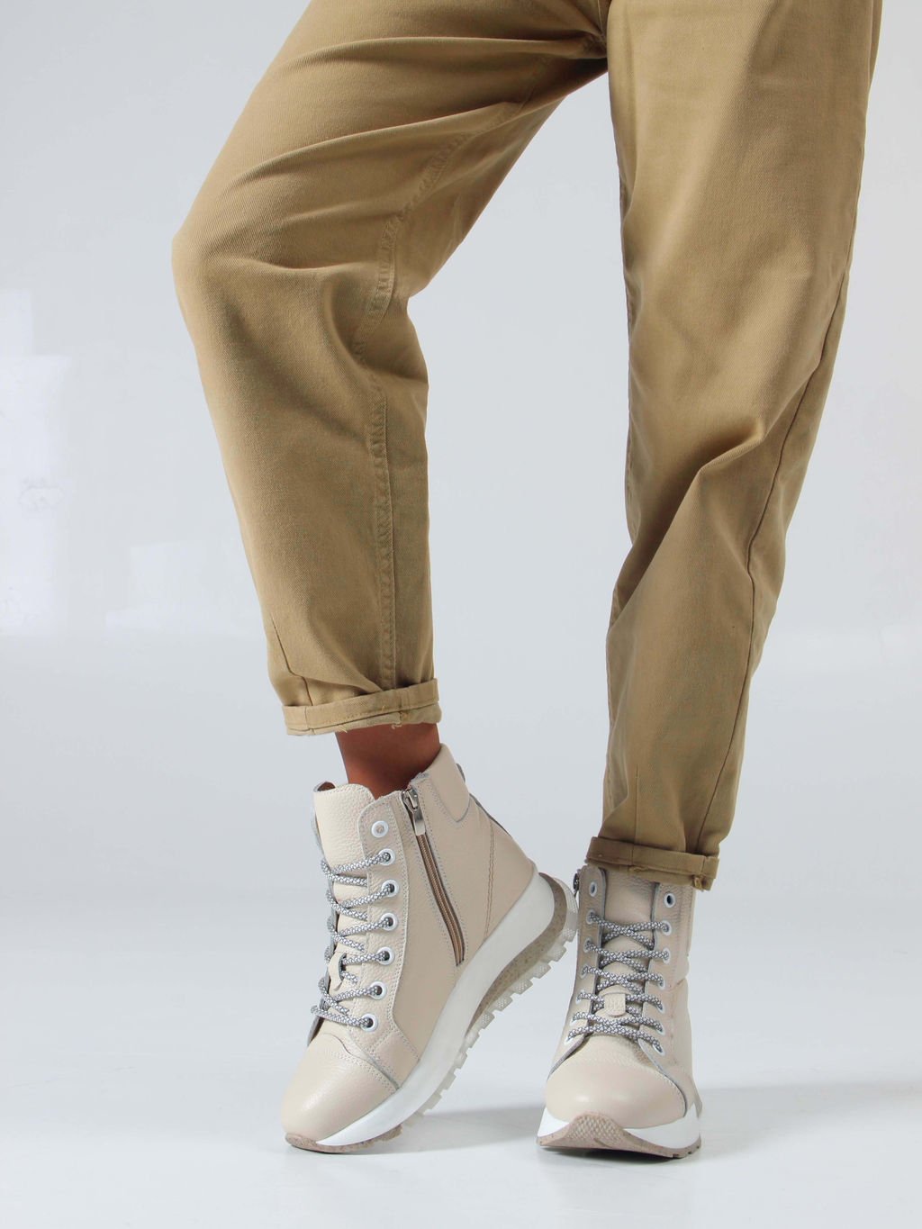 Ботинки 311.AVATARbe. Бежевый макс/Шерсть