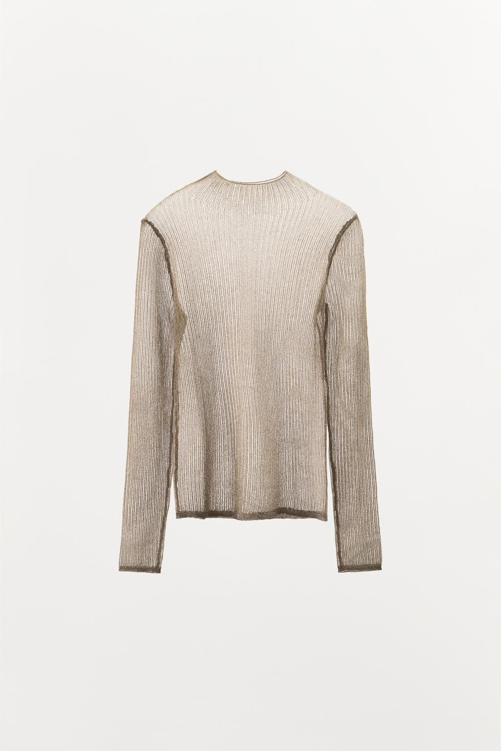 METALLIC THREAD TOP - Zara фото 4