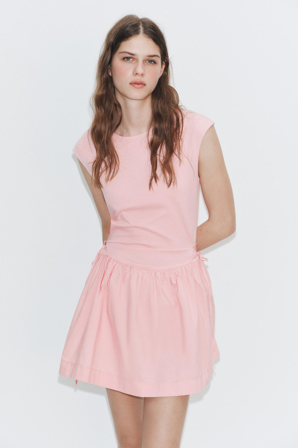 VESTIDO CORTO COMBINADO / Rosa - Zara фото 2