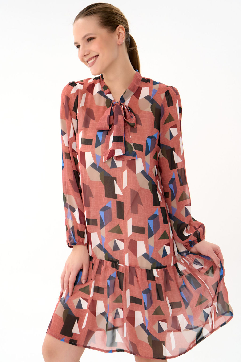 Платье Нежный акцент  2 (алый)