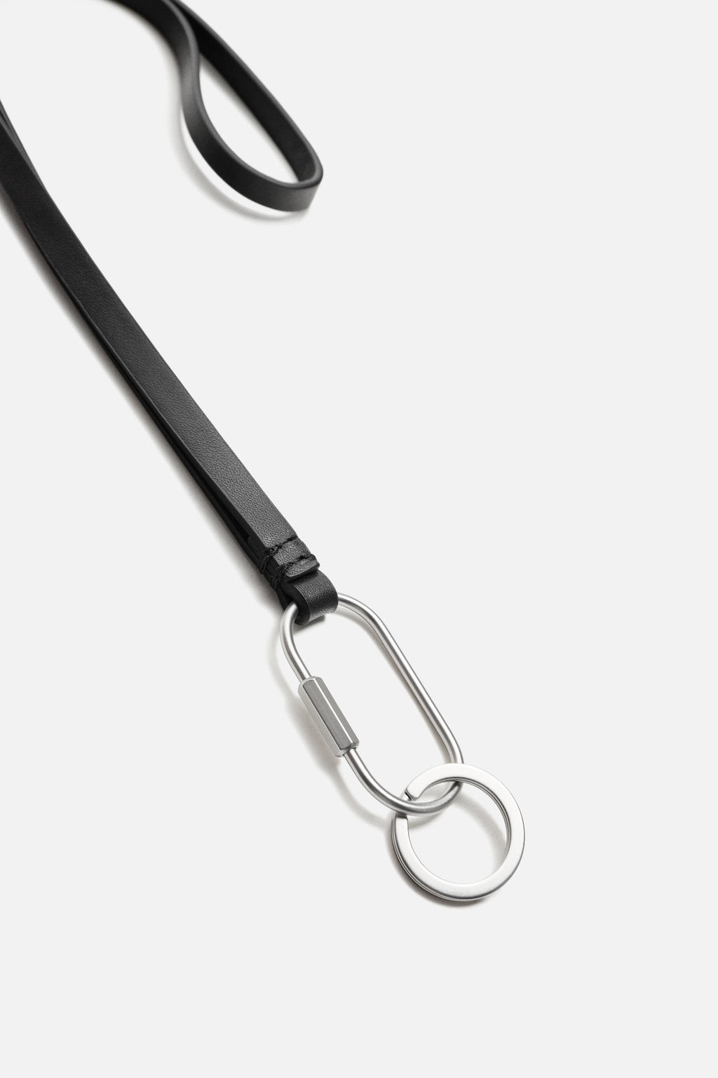 LEATHER PENDANT KEYRING - Zara фото 4