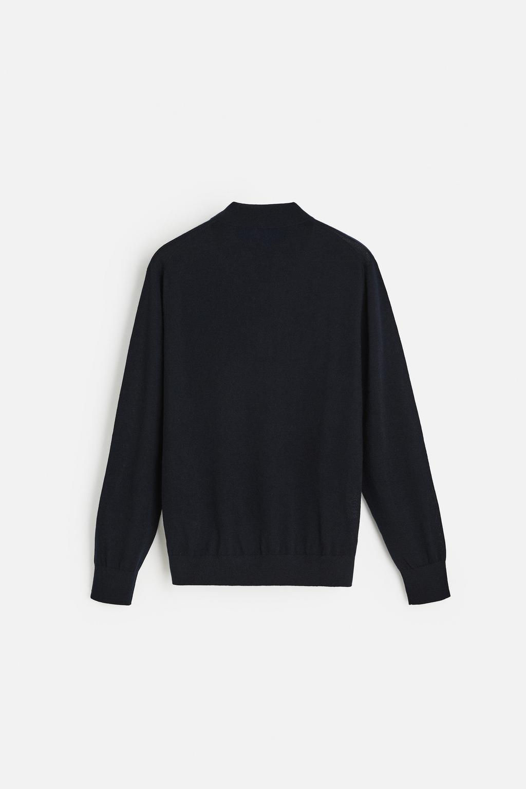 LIGHTWEIGHT WOOL AND CASHMERE KNIT POLO SHIRT - Zara фото 7