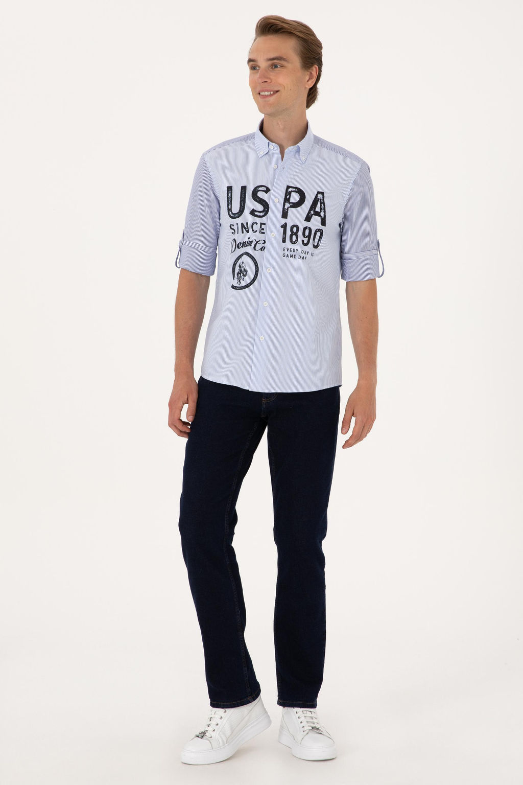 Erkek Lacivert Uzun Kollu G_mlek - U.s. polo assn фото 4