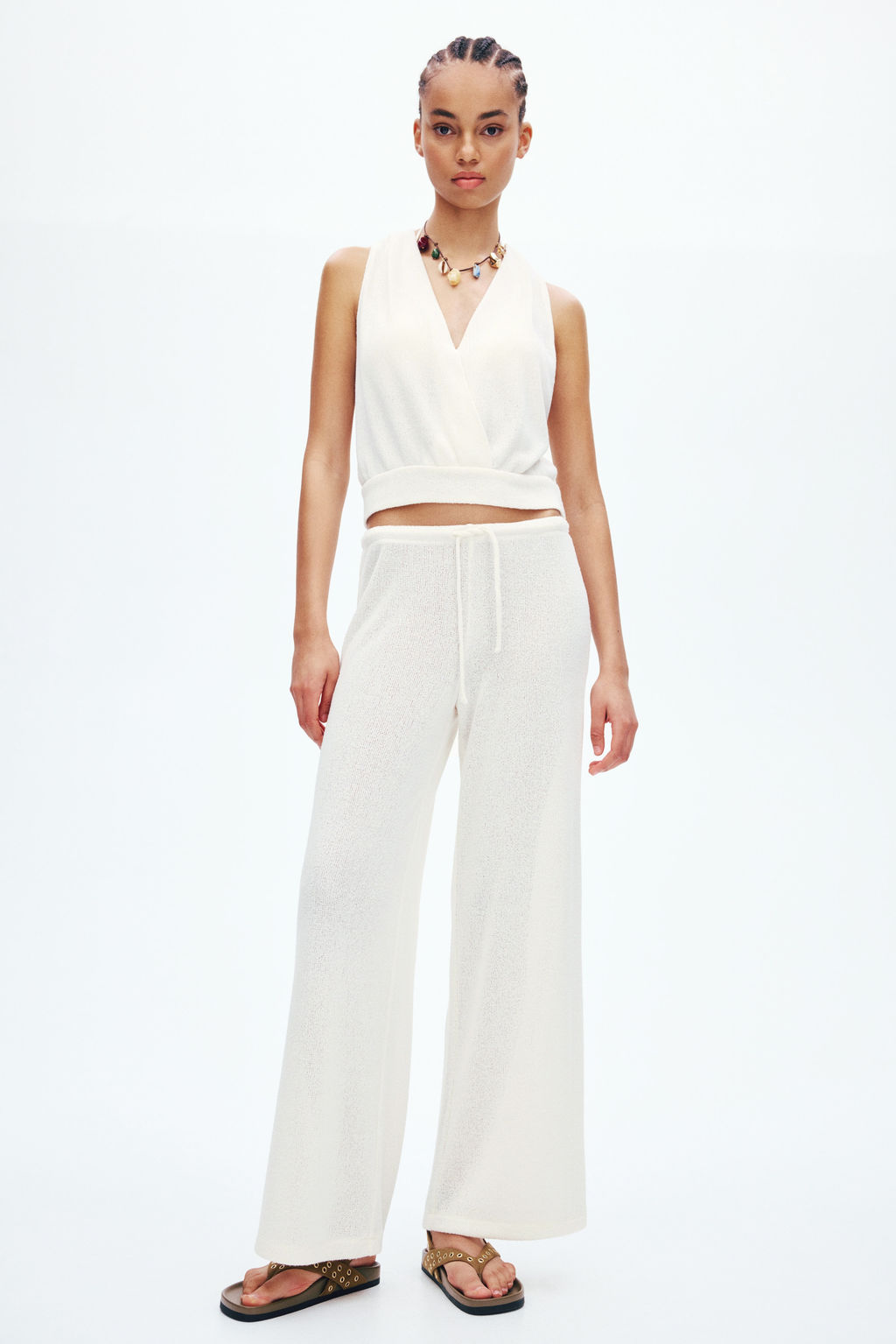 Top cruzado en punto - H&m фото 6
