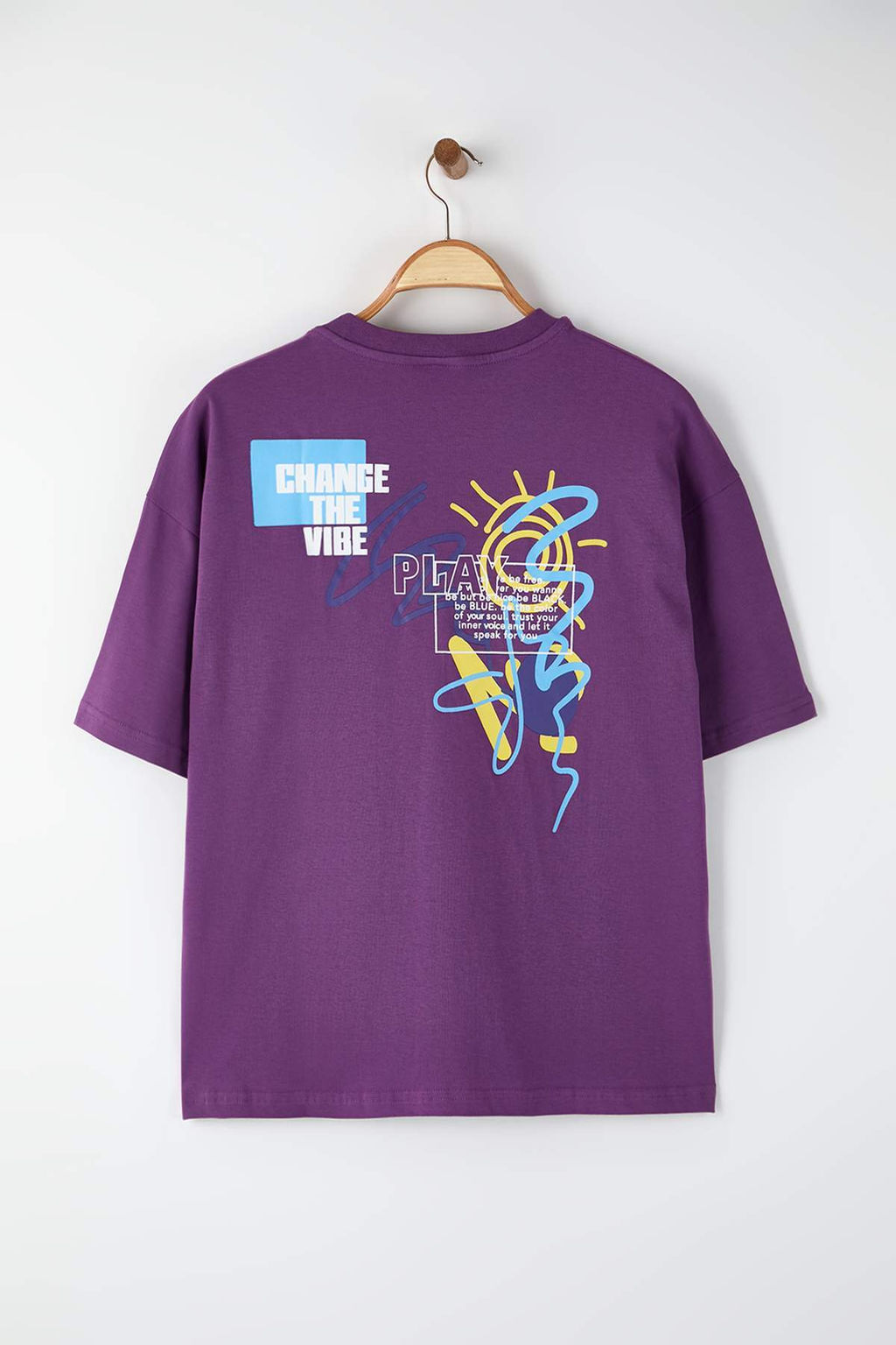 TRENDYOL MAN Siyah Oversize/Genis Kesim Yaz? Bask?l? %100 Pamuklu T-Shirt TMNSS21TS3438 - Trendyolmilla фото 16