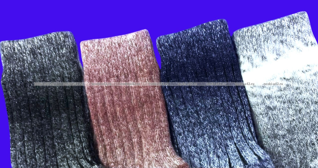 Цена за 10 пар. Термоноски женские медицинские из шерсти ламы арт. 7142