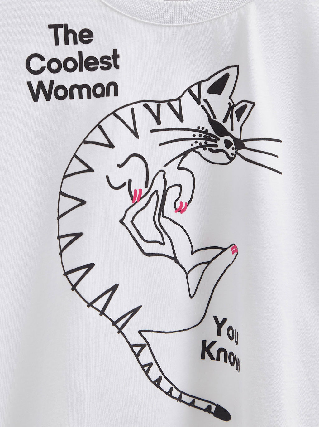 CONTE LD 2715 Укороченная футболка из хлопка с рисунком white-cool cat - Conte elegant фото 7