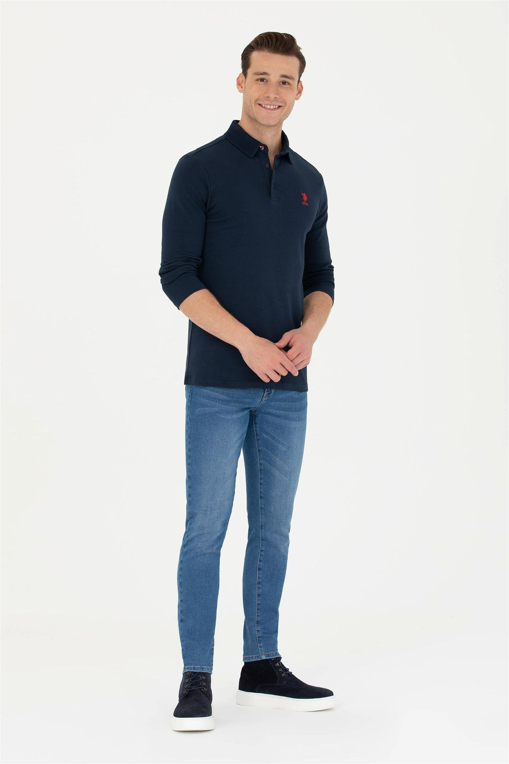 Мужской темно-синий свитшот Неожиданная скидка в корзине - U.s. polo assn фото 4