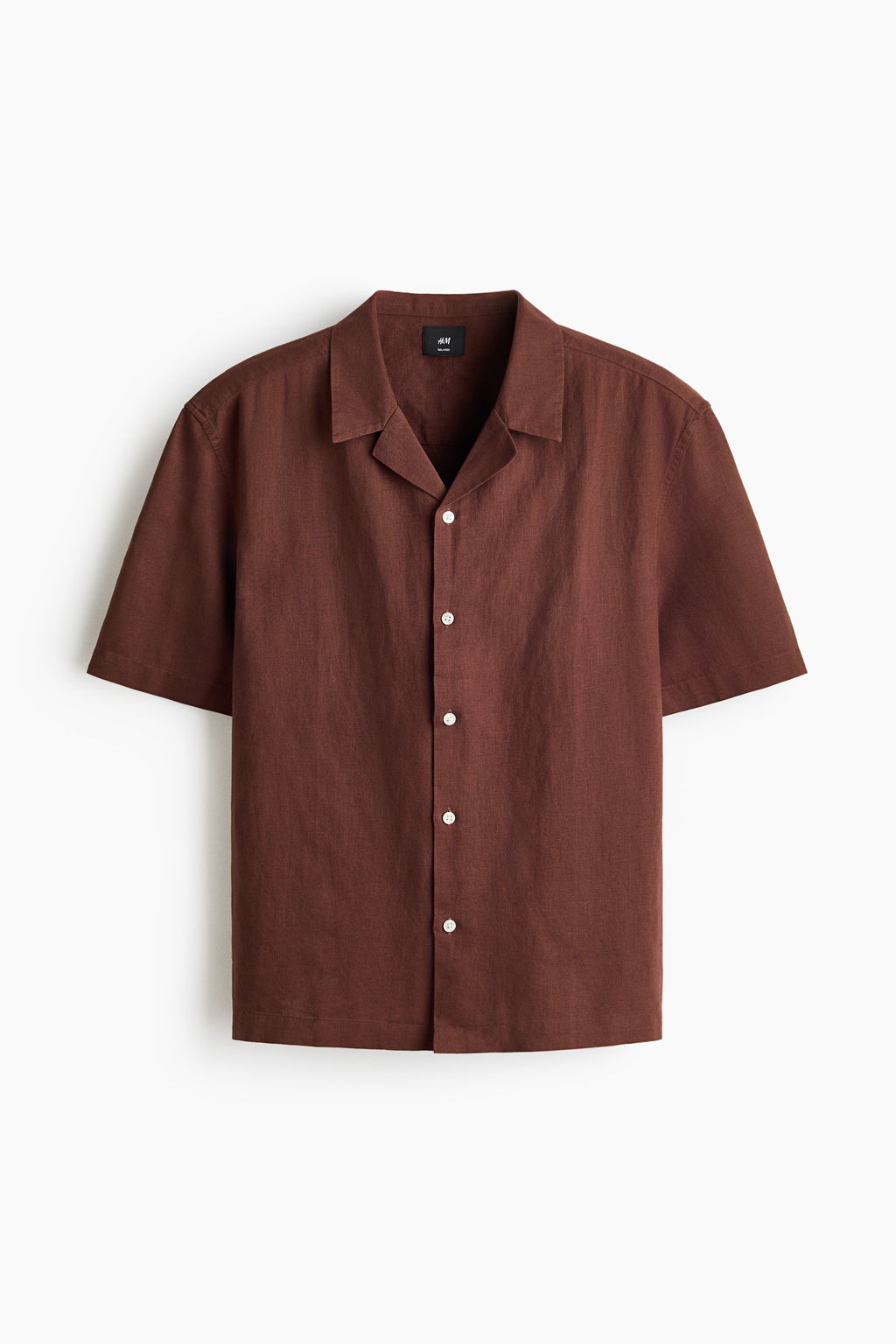 Camisa resort en mezcla de lino Relaxed Fit - H&m фото 2