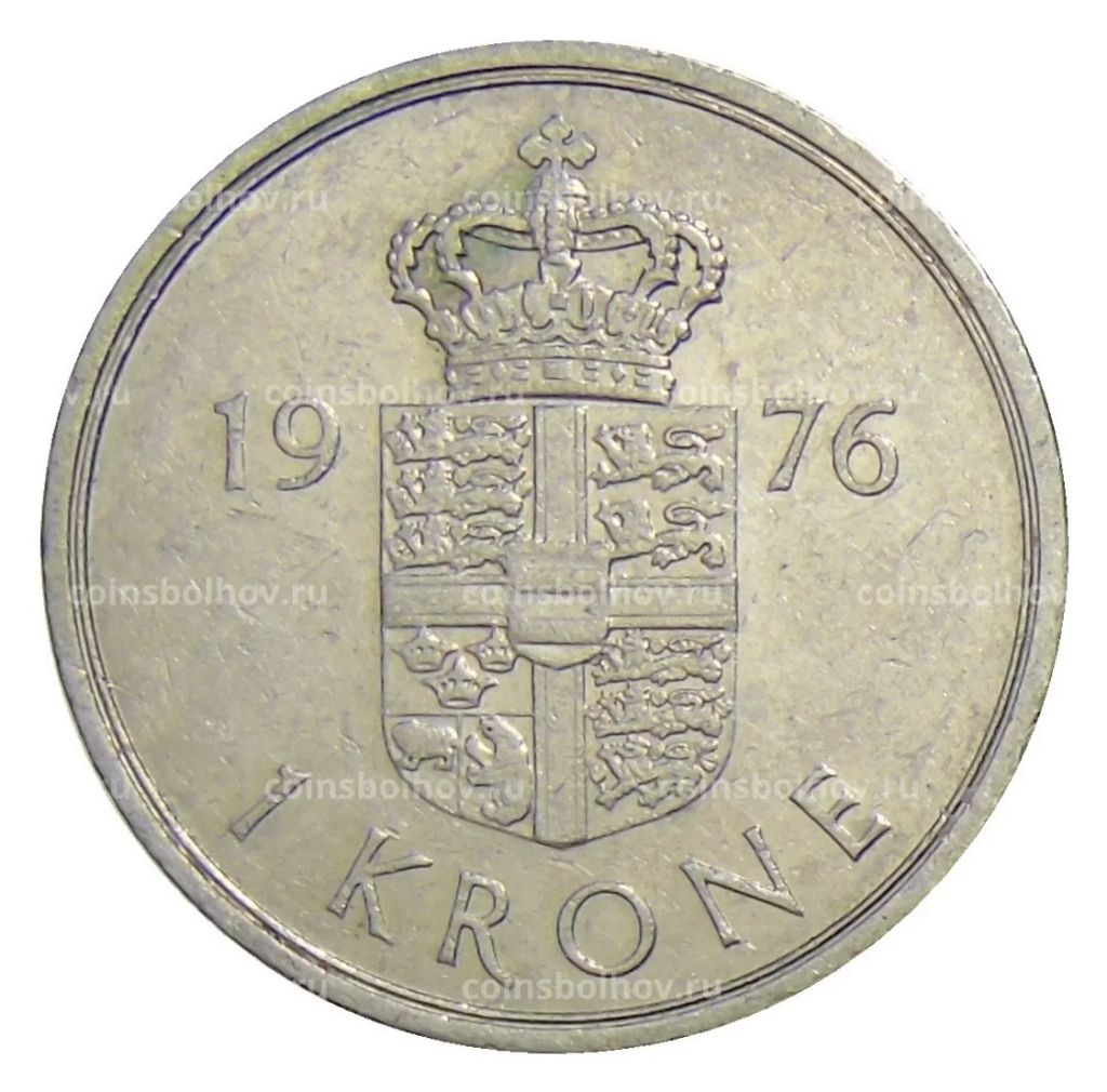 1 крона 1976 года Дания