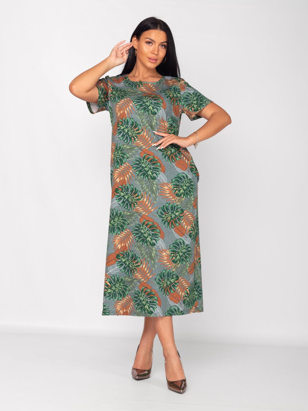 Платье женское кулирка ФЕЛИЦИЯ ПАПОРОТНИК - Domtrik фото 4