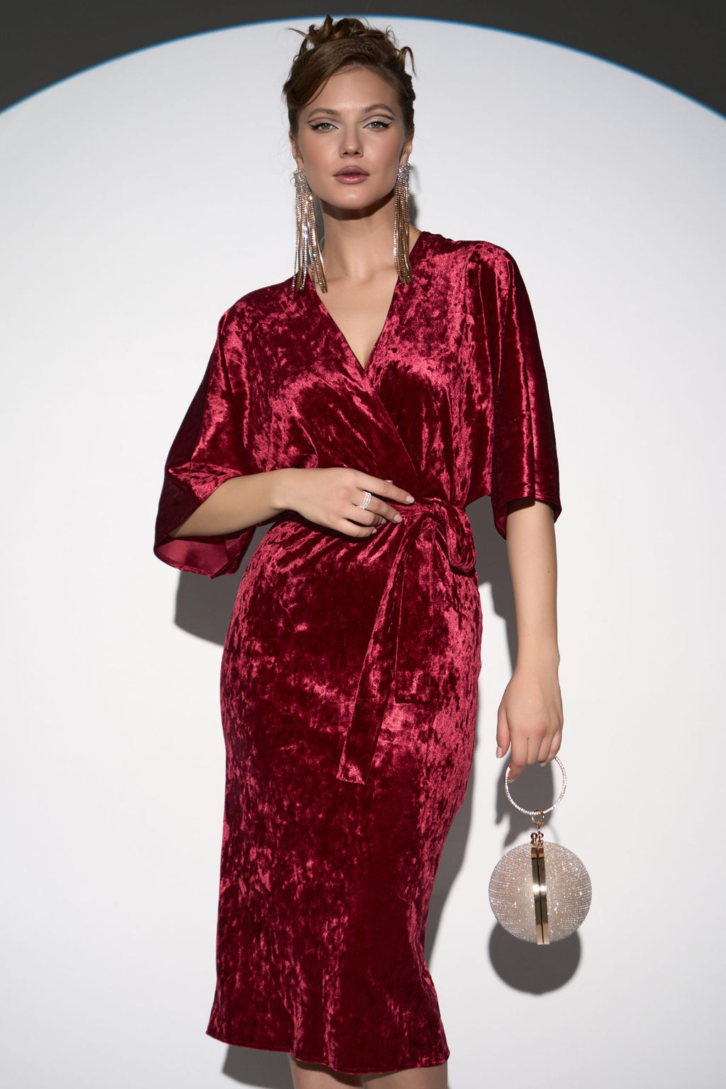 Платье Нимфа (Бордовый) - Эльза фото 18