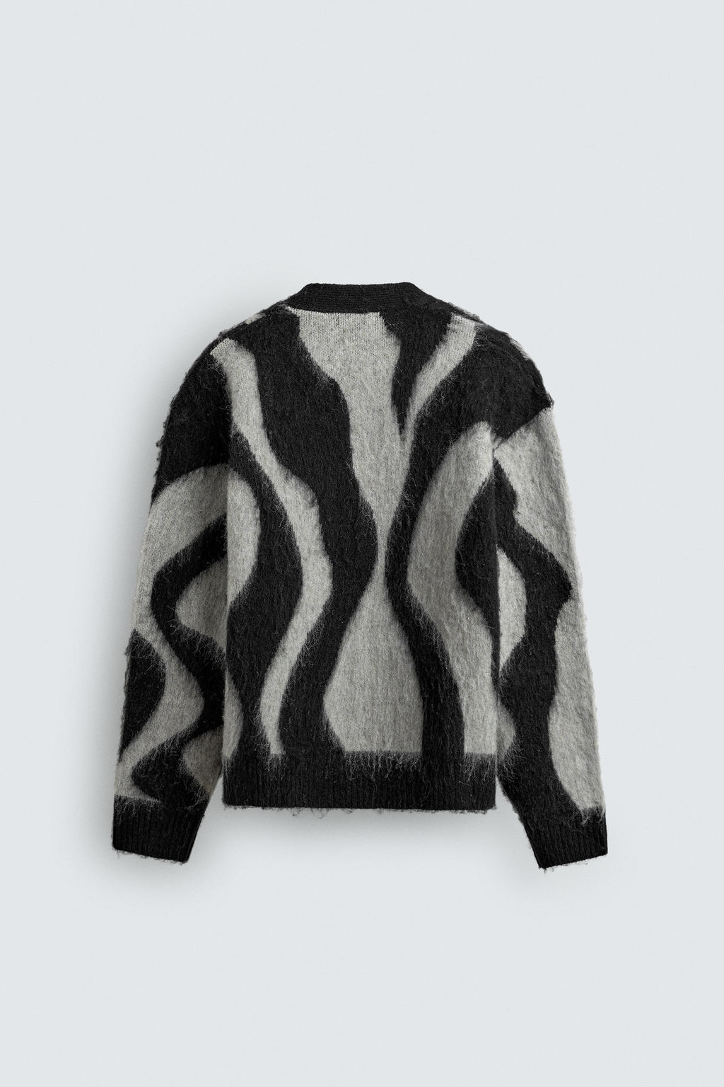 BRUSHED JACQUARD CARDIGAN - Zara фото 8