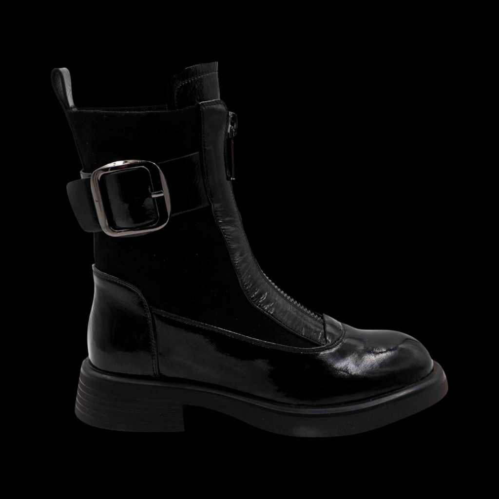 Ботинки из натуральной кожи Р-220-1 черные