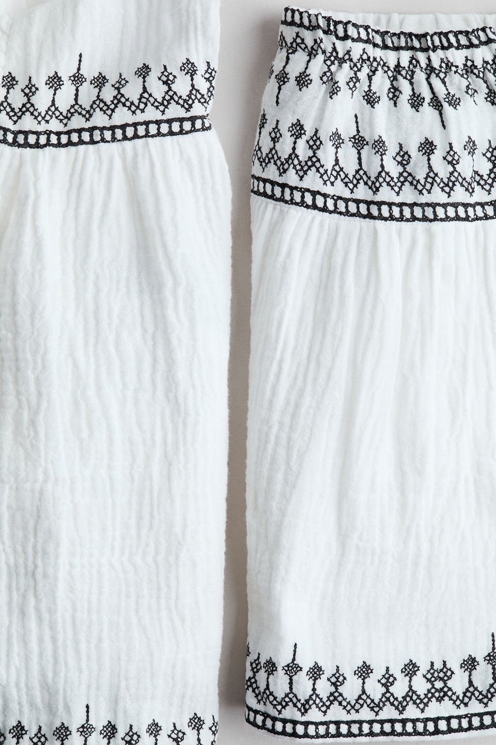 Conjunto de 2 piezas en muselina con bordados - H&m фото 4