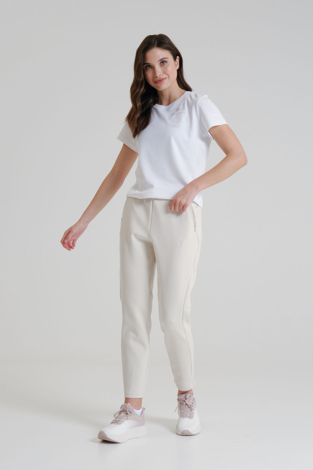 Брюки трикотажные Серый ECOCOSY Knit Track Pants - Anta фото 2